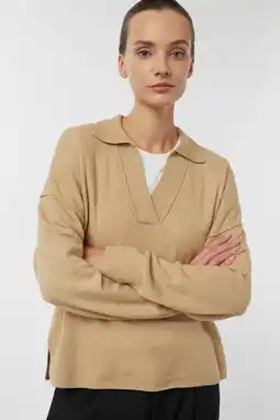 Wehkamp comma pullover camel aanbieding