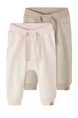 Wehkamp NAME IT BABY babybroek NBNTAKKI - (set van 2) oudroze/lichtbruin aanbieding