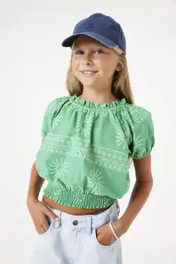 Wehkamp Garcia blousetop groen aanbieding