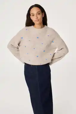 Wehkamp Fabienne Chapot pullover trui beige fijn gebreid aanbieding