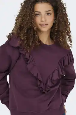 Wehkamp ONLY sweater donkerpaars aanbieding