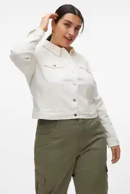 Wehkamp VERO MODA CURVE denim spijkerjas wit aanbieding