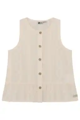 Wehkamp Daily7 blouse met textuur beige aanbieding
