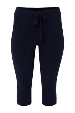 Wehkamp YOEK slim highwaist broek donkerblauw aanbieding