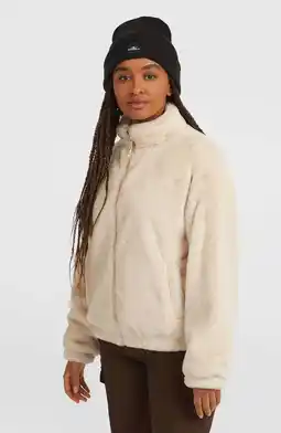 Wehkamp O'Neill fleece vest ecru aanbieding