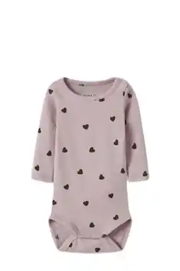 Wehkamp NAME IT BABY romper roze/zwart aanbieding