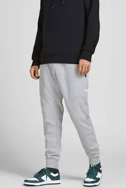 Wehkamp JACK & JONES PANTS STUDIO slim fit joggingbroek JJIWILL JJAIR lichtgrijs melange aanbieding