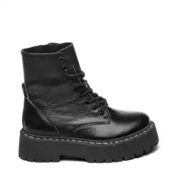 Wehkamp Steve Madden Jskylar leren veterboots zwart aanbieding