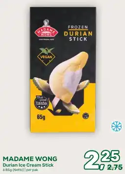 Amazing Oriëntal Madame Wong Durian Ice Cream Stick aanbieding