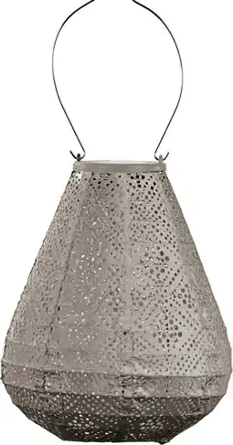 Intratuin Lumiz lampion Topaze taupe D 20 H 22,5 cm aanbieding