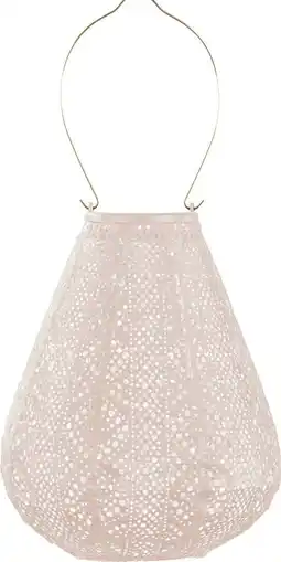 Intratuin Lumiz lampion Lace roze D 20 H 22,5 cm aanbieding