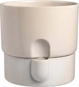 Intratuin Intratuin bloempot Leora wit D 19 H 19 cm aanbieding