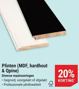 Pontmeyer Plinten (MDF, hardhout & Qpine) aanbieding