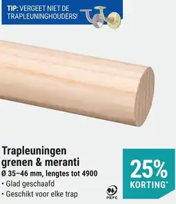 Pontmeyer Trapleuningen grenen & meranti aanbieding