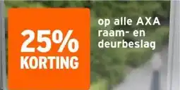 GAMMA op alle AXA raam-en deurbeslag aanbieding