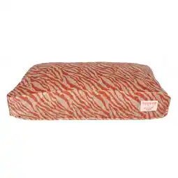 Pets Place Dogguo Zebra Flat Bed - Hondenmatras - 80x50 cm Beige Oranje M aanbieding
