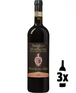 Wijnvoordeel 3 flessen Molino della Suga Brunello di Montalcino Probeerpakket aanbieding