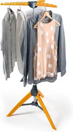 Bol.com Tatkraft Palm- Inklapbaar Droogrek - Metaal/Kunststof - Oranje/Zwart aanbieding