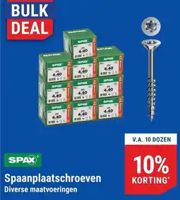 Pontmeyer Spax Spaanplaatschroeven aanbieding