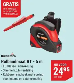 Pontmeyer Hultafors Rolbandmaat BT - 5 m aanbieding