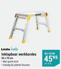 Pontmeyer Little Jumbo Inklapbaar Werkbordes aanbieding