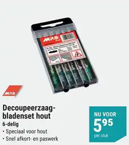 Pontmeyer MP.S Decoupeerzaagbladenset Hout aanbieding