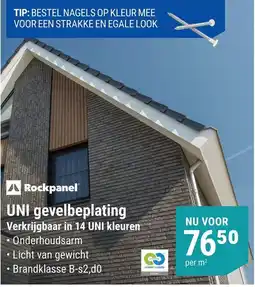 Pontmeyer Rockpanel UNI Gevelbeplating aanbieding