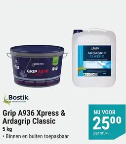 Pontmeyer Bostik Grip A936 Xpress & Ardagrip Classic aanbieding
