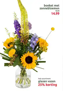 Deka Tuin Boeket met Zonnebloemen aanbieding
