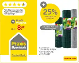 Praxis Central Park Kippengaas Verzinkt aanbieding