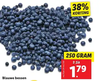 Lidl Blauwe bessen 250g aanbieding