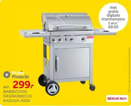 Praxis Barbecook Gasbarbecue Kaduva Inox aanbieding