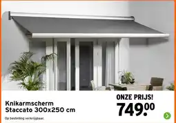 GAMMA Knikarmscherm Staccato aanbieding