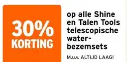 GAMMA op alle Shine en Talen Tools telescopische water- bezemsets aanbieding