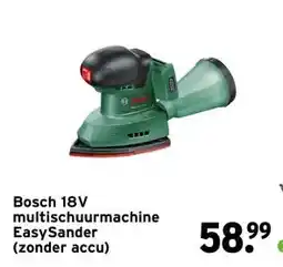 GAMMA Bosch 18V multischuurmachine EasySander (zonder accu) aanbieding