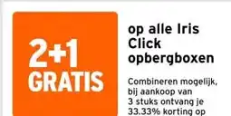 GAMMA op alle Iris Click opbergboxen aanbieding