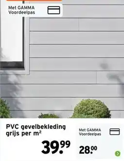 GAMMA Dumaclin PVC gevelbekleding 18,5x240 cm grijs, 2.66m² per pak aanbieding