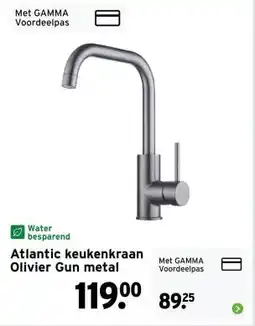 GAMMA Atlantic keukenkraan Olivier Gun metal aanbieding