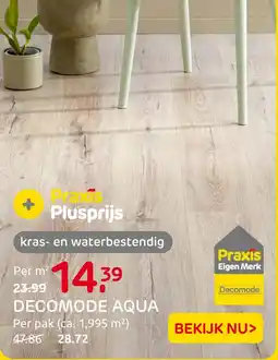 Praxis Decomode Aqua aanbieding