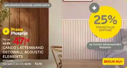 Praxis Cando Lattenwand Decowall Acoustic Elements aanbieding