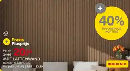 Praxis MDF Lattenwand aanbieding