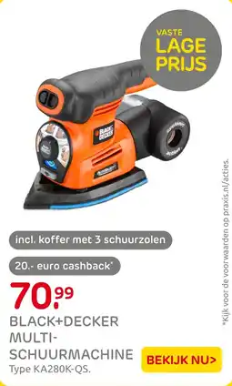 Praxis Black+Decker Multischuurmachine aanbieding