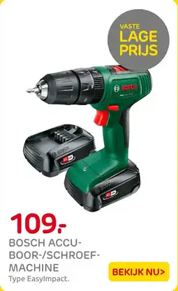 Praxis Bosch accu boor / schroefmachine aanbieding