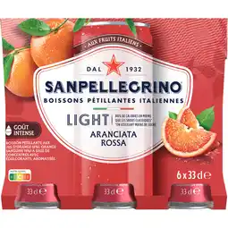 Jumbo Sanpellegrino Limonade Aranciata Rossa Light 6 x 330 ml aanbieding