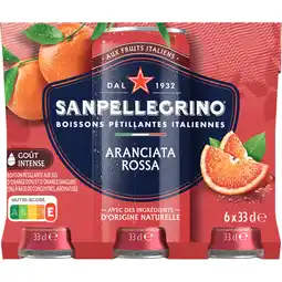 Jumbo Sanpellegrino Limonade Aranciata Rossa 6 x 330 ml aanbieding