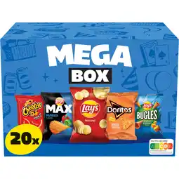 Jumbo Lay's Cheetos Doritos Mega Box Multipack Chips 20 pack aanbieding