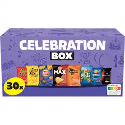 Jumbo Lay's Cheetos Doritos Celebration Box Multipack Chips 30 pack aanbieding