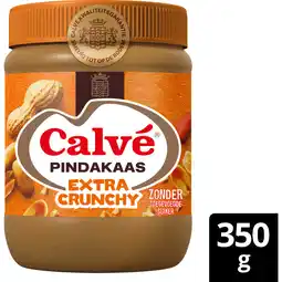 Jumbo Calvé Pindakaas Extra Crunchy 350 gr aanbieding