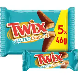 Jumbo Twix Xtra salted caramel chocolade koek repen 5x2-pack aanbieding