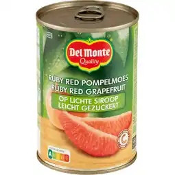 Jumbo Del Monte Ruby Red Pompelmoes op Lichte Siroop 411 g aanbieding